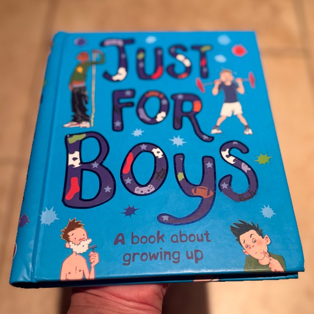 Just For Boys: A Book About Growing Up Hardcover Book - Picture 3 of 15